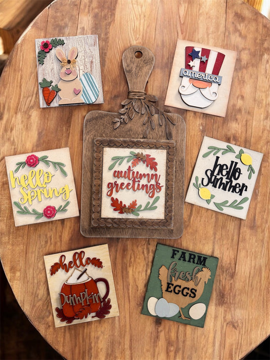Decorative - Interchangeable Cutting Board - No Insert