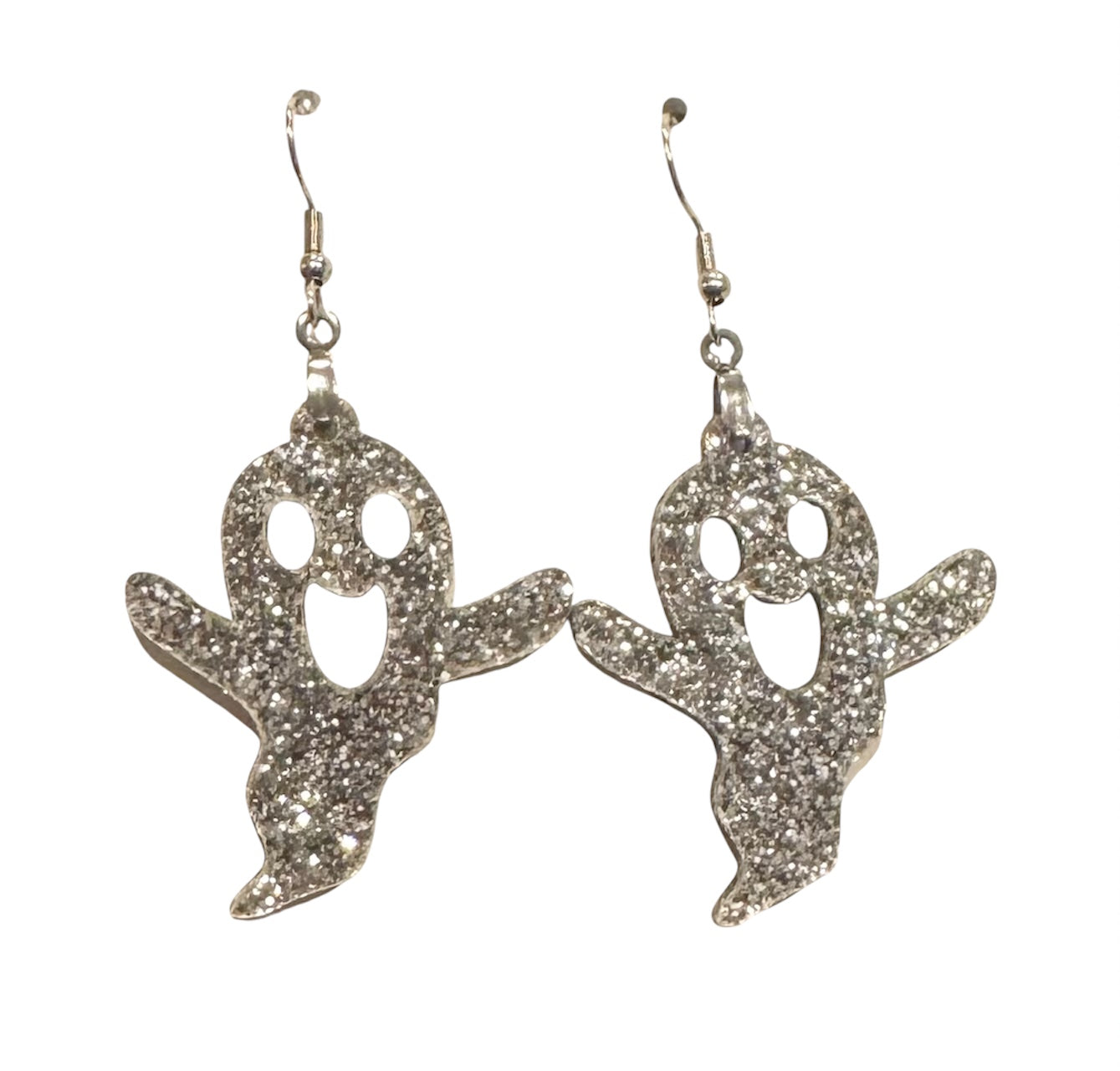 Glitter Ghost Earrings – Dangle Style
