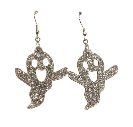 Glitter Ghost Earrings – Dangle Style
