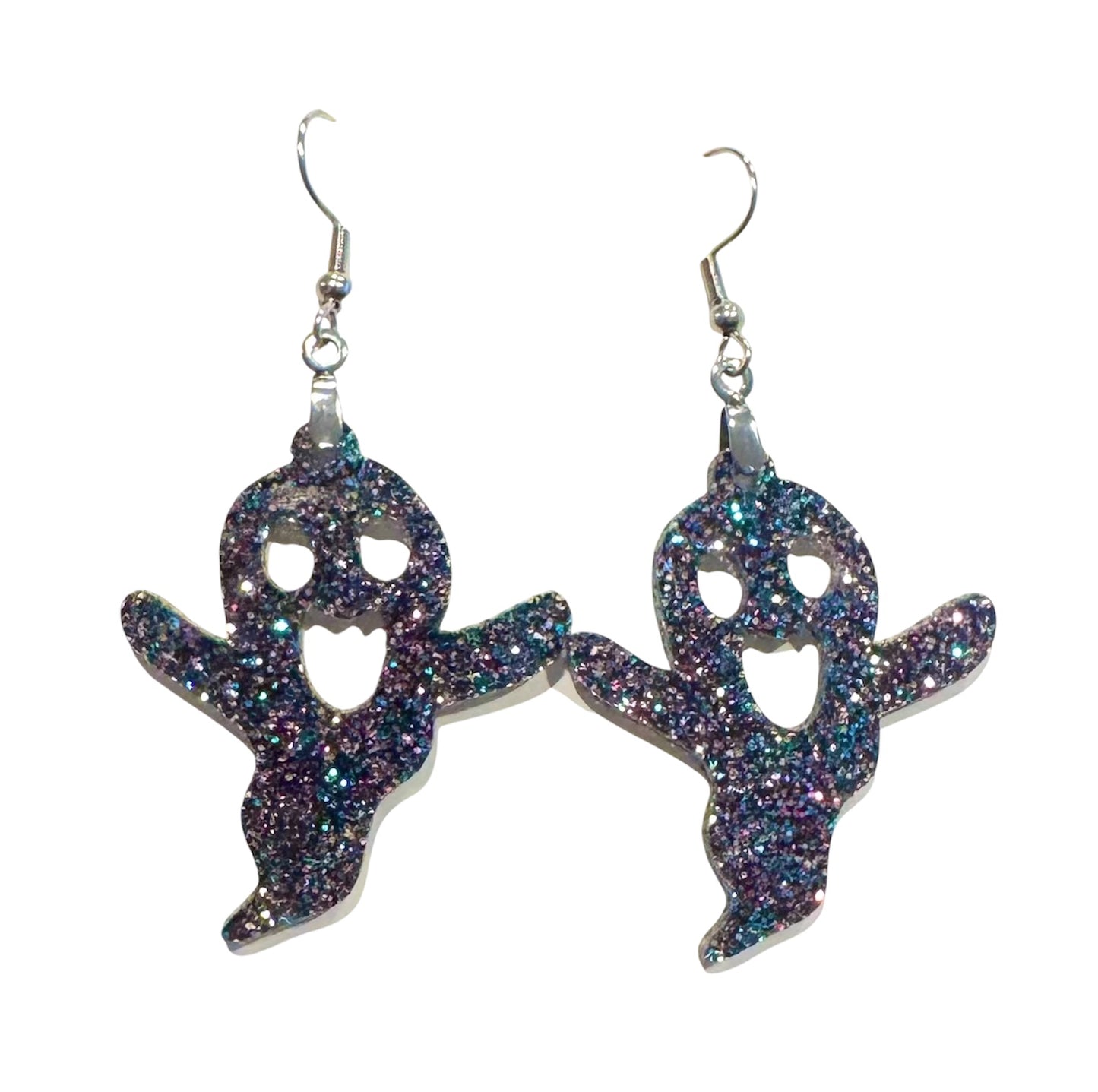 Glitter Ghost Earrings – Dangle Style