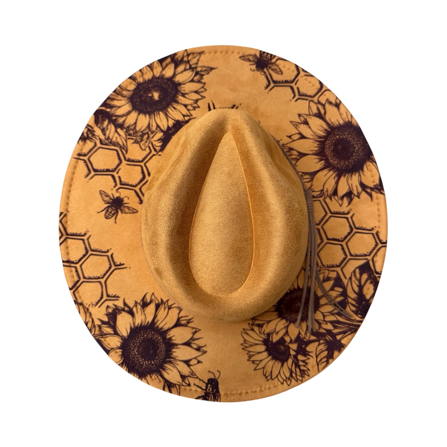 Sunflower/Honeycomb - Laser engraved Hat